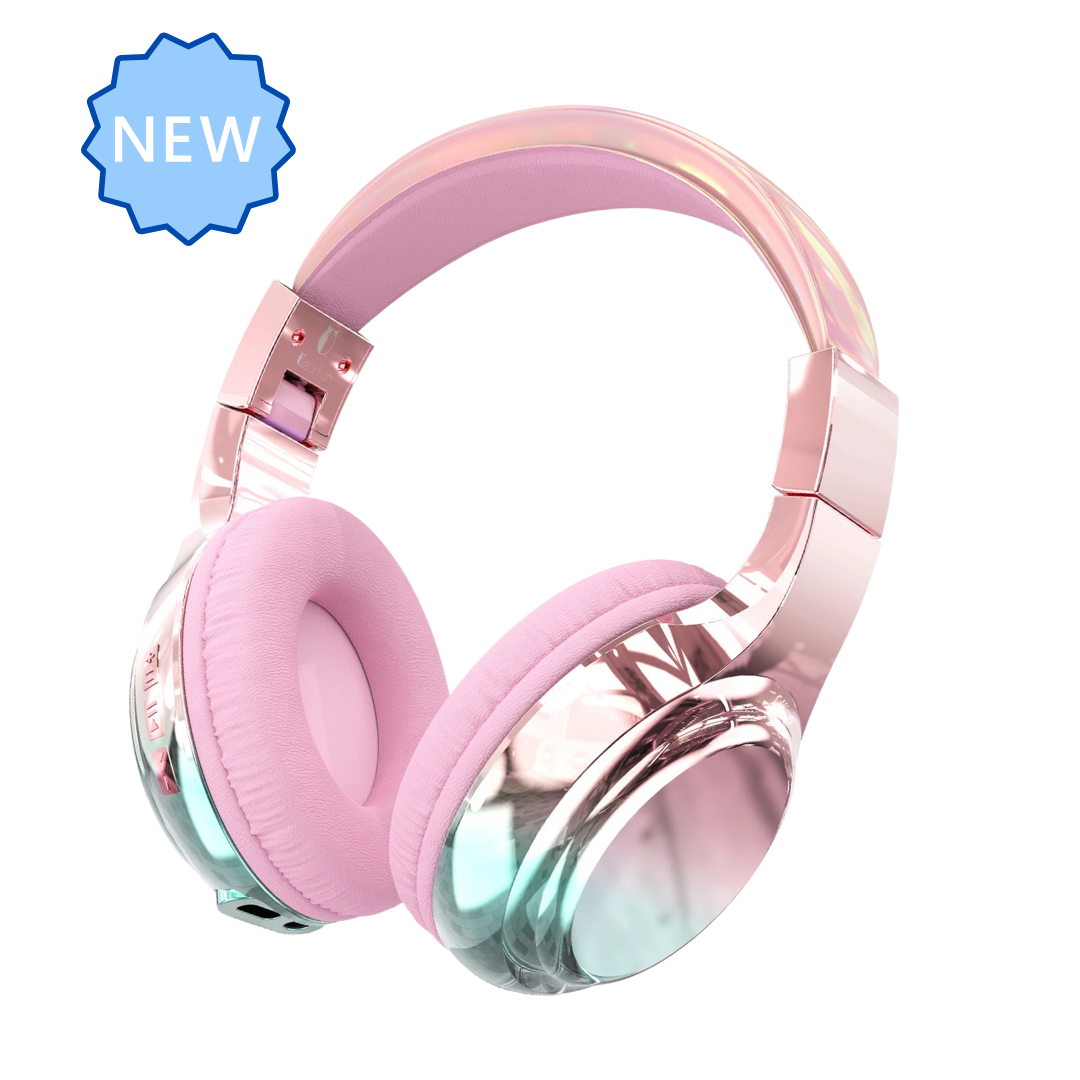 Funky Pink Bluetooth Headphones