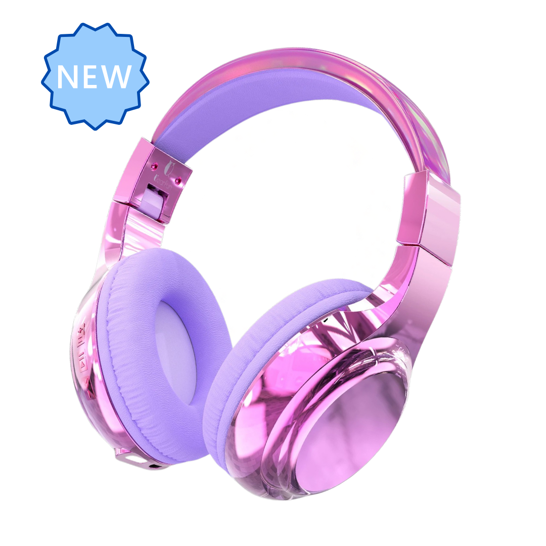 Purple Funky Bluetooth Headphones