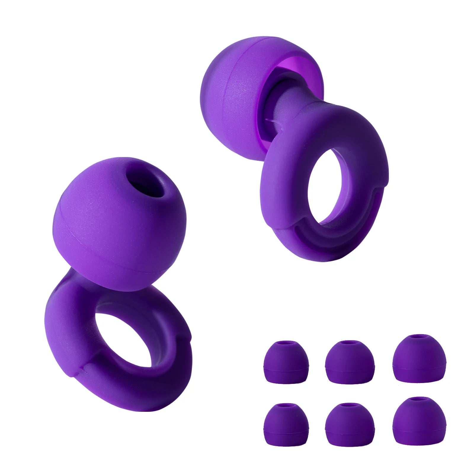 Full_Purple-_Silicone_Ear_Buds-LittleOllyBobs