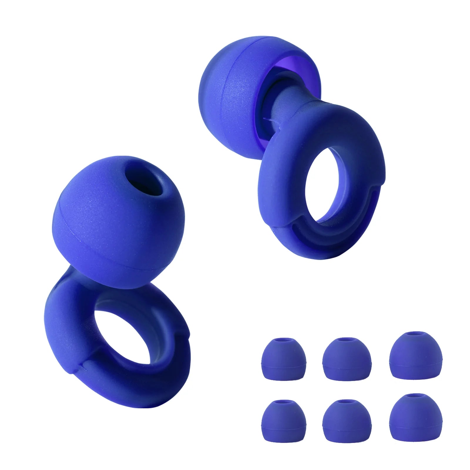 Royal_Blue_Silicone_Ear_Buds-LittleOllyBobs