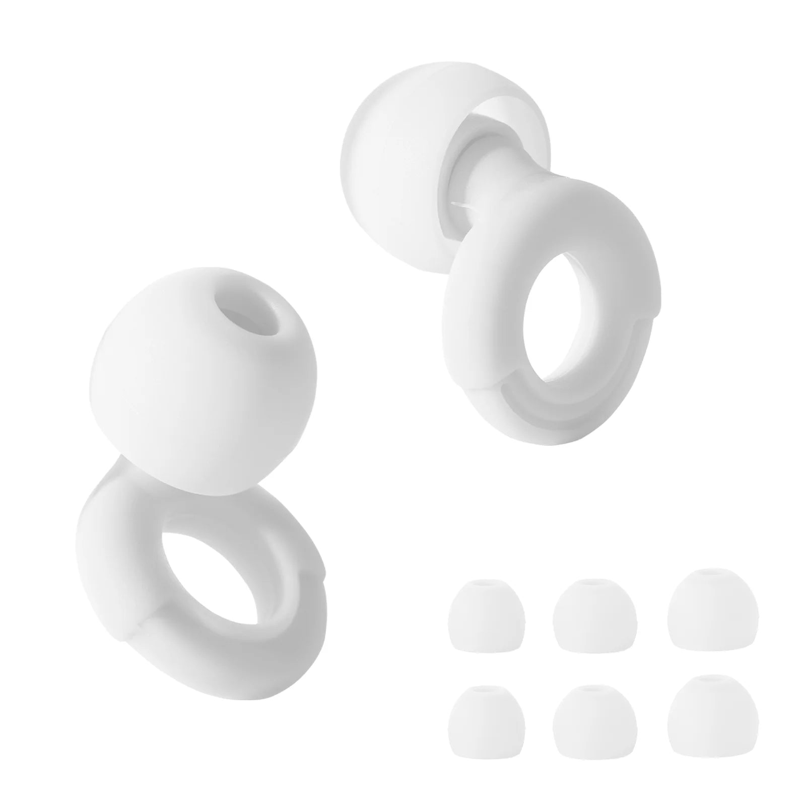 White_Silicone_Ear_Buds-LittleOllyBobs